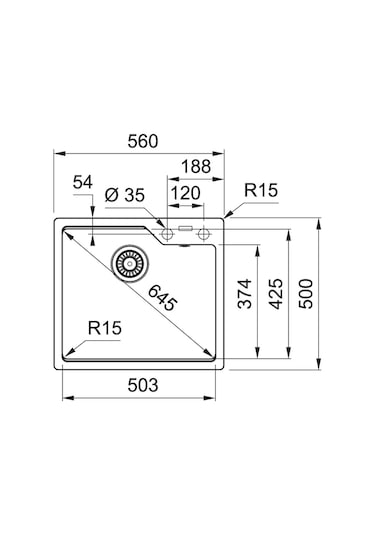 Franke Avena Urban Ubg 610-56 Tezgah Üstü Granit Eviye