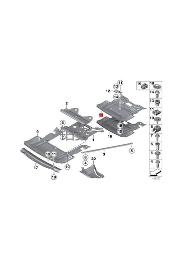 Bmw 5 Serisi F10 Motor Alt Muhafazası (keçe) 51757185113