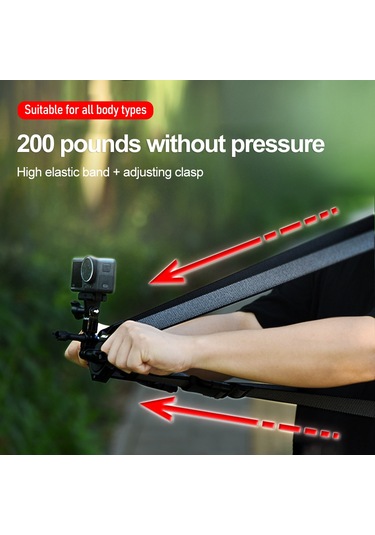 Geeroyoo Startrc Manyetik Göğüs Kayışı: Gopro Ve Insta360 Kameralar İçin Hızlı Çıkarılabilir, Ayarlanabilir Göğüs Bağı Siyah
