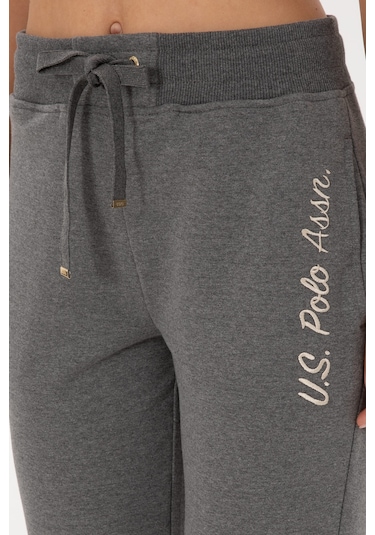 U.s. Polo Assn. Kadın Antrasit Melanj Eşofman Altı 50314364-vr081 Antrasit Melanj