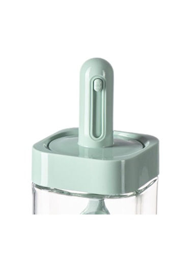 Suntek Baharat Kavanoz Mutfak Malzemeleri Mini Şeffaf Yeşil