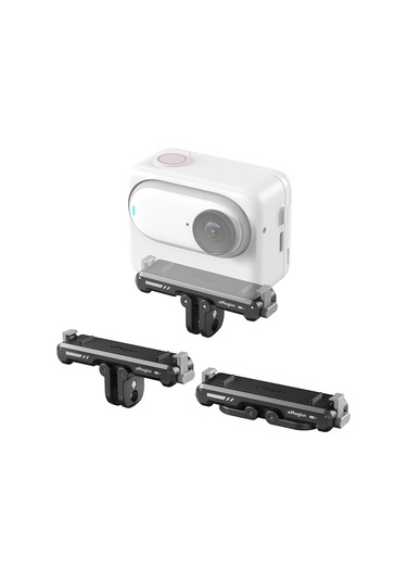 Maiyame Hafif Ve Dayanıklı Alüminyum Insta360 Go 3 Hızlı Çıkış Tabanı 61.3x16.0x10.9mm Siyah