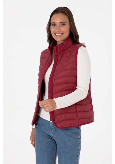 U.s. Polo Assn. Kadın Yelek Dokuma 50308083-vr104 Koyu Frambuaz/dark Raspberry