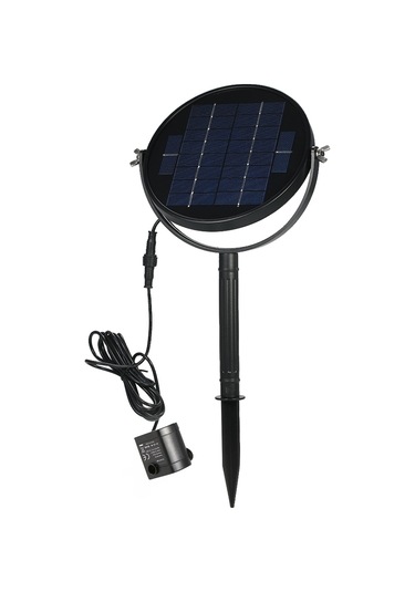 Decdeal 9v 3w Güneş Paneli Güneş Enerjili Şelale Daldırmalı Fırçasız Su Pompası Seti Kuş Banyosu Göleti İçin 190l/h 170cm Yükseklik