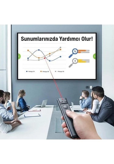Baseus Pilli Kırmızı Lazerli Sunum Kumandası