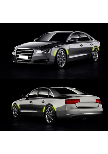 Yansıtıcı Uyarı Etiketi Tekerlek Kaşları Kapı Açma Yansıtıcı Şerit Araba Jant Koruyucu Araba Çıkartması Dıy Kare Mavi 10 Adet