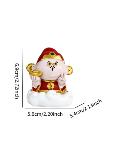 Suntek Çin Figürleri Heykel Dekorasyonu Zenginlik-tanrısı
