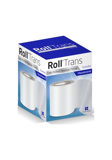 Roll Trans Tıbbi Perfore Polietilen Flaster 5 CM x 5 M