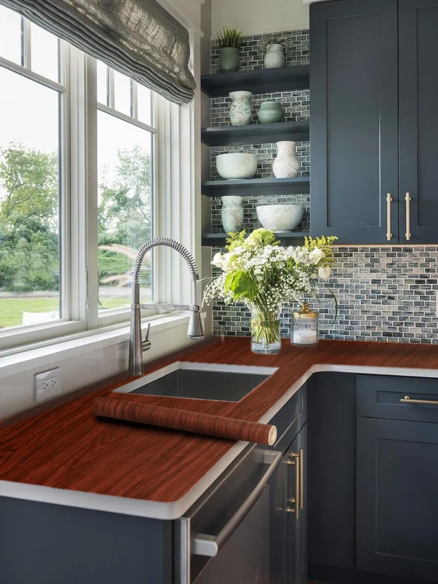 Stankoinstrument İ Osnastka Kendinden Yapışkanlı Ahşap Desenli Mat Mobilya Filmi 8 Metre 281402027