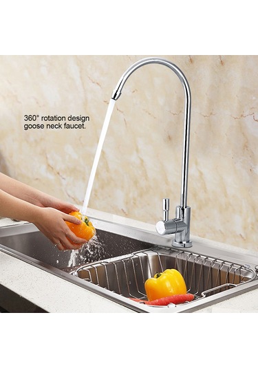 Yaozixa Mutfak Su Arıtıcı Kranı - Çinko Alaşımlı, 360 Döner, Alt Dolap Filtre Sistemlerine Uyumlu, Dayanıklı Tasarım