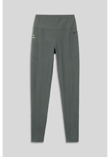 Tommylife Haki Esnek Standart Fit Performans Kadın Tayt - 94667 Haki
