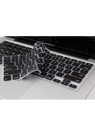 Apple Uyumlu MacBook 13.3' Pro 2022 M2 Zore Klavye Koruyucu Silikon Ped