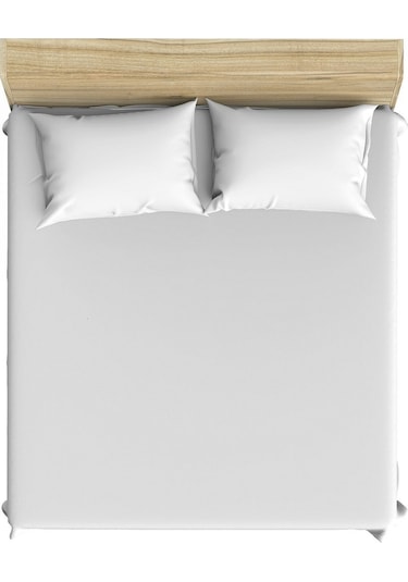 Beyaz 90x190 Tek Kişilik Lastikli Çarşaf Takımı