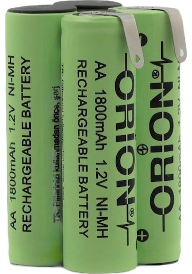 Orion Aa 4.8V 1800Mah Ni-Mh Şarjlı Vidalama Pili