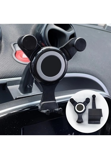 Xuweiwei Mercedes Smart Fortwo Forfour 453 Araba Telefon Tutucu Gravity 453 Mobil Telefon Tutacağı Dönebilen Kol Abs Malzeme Gösterge Paneli Montajı