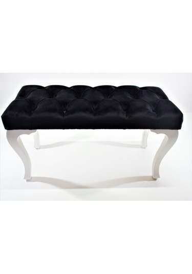 Siyah Chester Model Babyface Kumaş Bench&koltuk&tabure&pofuduk Yatak Odası Takımı Ucu&önü Puff