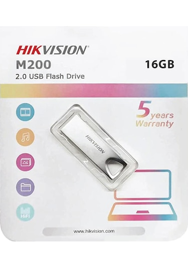Hikvision HS-USB-M200/16G USB2.0 16GB Metal Flash Bellek