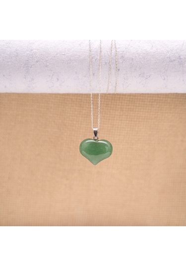 Aventurin Kolye Ucu Kalp