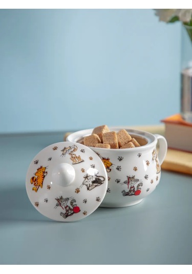 Lefard Porselen Şekerlik "neşe Dolu Arkadaşlar" 500 Ml 171769254 Beyaz