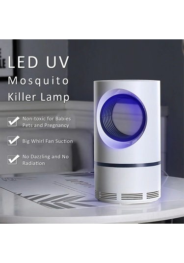 Yaozixa Usb Işık Katalitik Komar Öldürücü Lambası - 368nm Mor Dalga, Gürültüsüz Fan, Ev/ofis Kullanıma Uygun