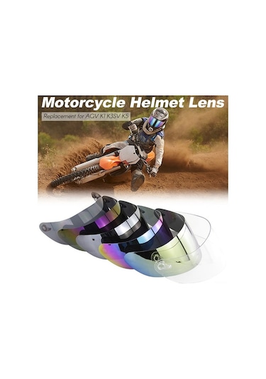 Novahub Agv K1 K3sv K5 Tam Yüz Kask Lens Değiştirme Seti - Rüzgar Kalkanı, Uv Koruma, Çok Renkli, Kolay Kurulum