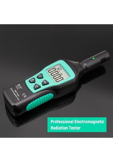 Springsun Fy876 Ev Ve Dışarıda Kullanılan Elektromanyetik Radyasyon Testeri - Manyetik Ve Elektrik Alanı, Sıcaklık Ölçümü - Siyah Pil Dahil Değil
