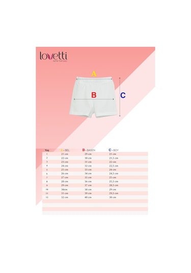 Lovetti Açık Pembe Kız Çocuk Düz Basıc Dans Şortu Pembe