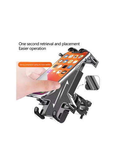 Dikiz Aynası Telefon Tutucu Bisiklet E-bisiklet Motosiklet Anti-şok Hızlı Sabit Telefon Montajı Sürme, Bisiklete Binme