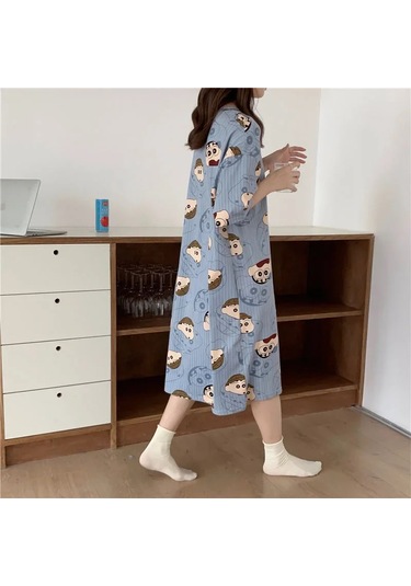 Snapbuy Kadın Kore Tarzı Yaz Pijama Seti - Rahat Ev Kıyafeti, Kısa Kollu Pijama Öğrenciler İçinerkek Altın