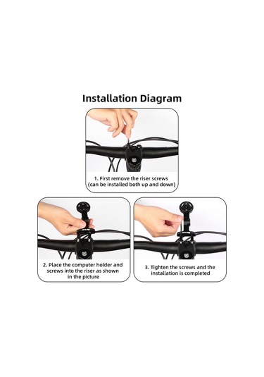 Gub Bisiklet Bilgisayar Montaj Alüminyum Alaşımlı Bisiklet 669 Siyah