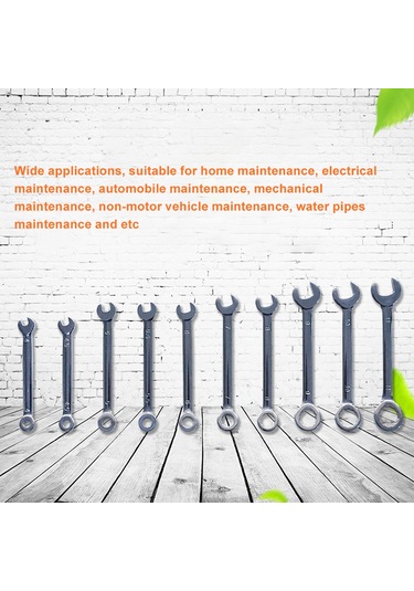 10 Parça Mini Anahtar Seti Patlamaya Dayanıklı Cep Anahtarı El Aleti Britanya Metrik Tip Seçenekli