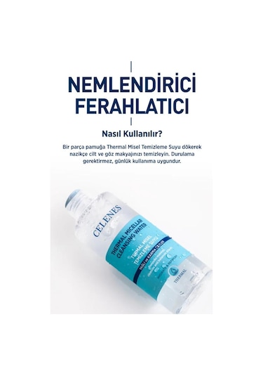 Celenes Thermal Misel Kuru Ve Hassas Ciltler İçin Yüz Temizleme Suyu, 400 Ml