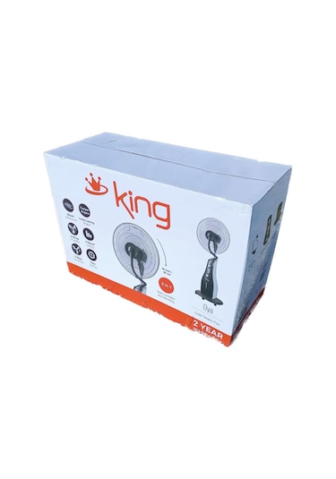 King KV1816 80W Oya Soğuk Buharlı Vantilatör 40 CM
