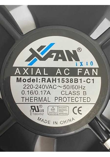 AXIAL Ac Fan 220v-240v 17A RAH1538B1-C1