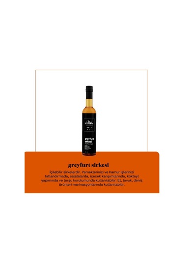 Alta Naturel Doğal Fermente Greyfurt Sirkesi 250 ML