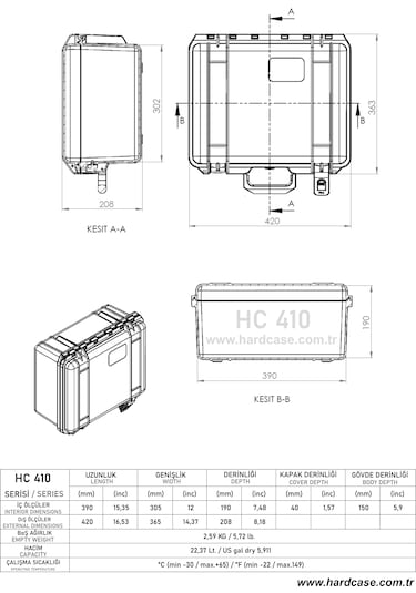 Hardcase Çanta Hc-410 Siyah