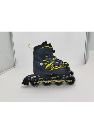 Vadi Sarı Silikon Tekerli Ayarlanabilir Işıklı Paten S 31-34 Hp7128 Sarı