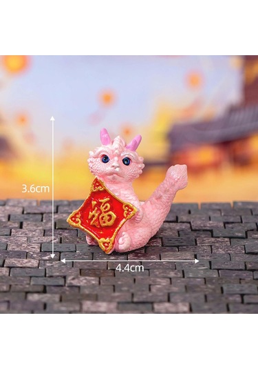 Homyl Çin Yeni Yılı Ejderha Heykeli Heykel Ev Oturma Stil-b