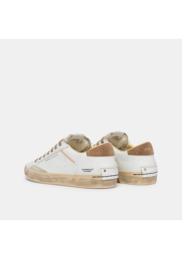 White Sneaker Erkek 190002pp8.10 Crime London Dıstressed Lo Beyaz