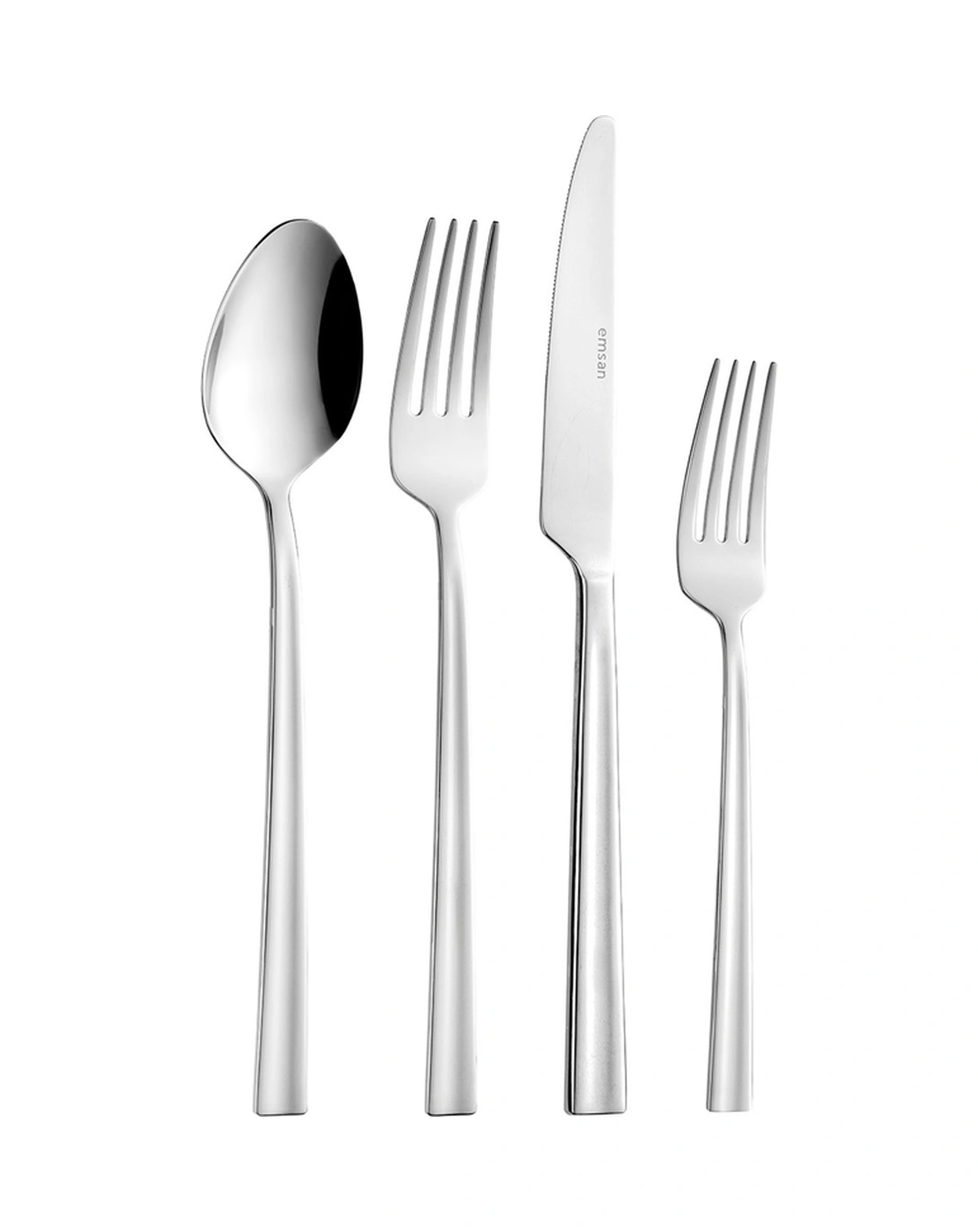 Emsan Çınar 24 Parça 6 Kişilik Kutulu Çatal Kaşık Bıçak Takımı