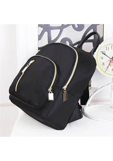 Zyzqstore Kadın Mini Sırt Çantası - Fonksiyonel, Moda, Seyahat, Siyah, Sevimli Siyah