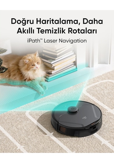 Anker Eufy Clean X8 Pro T2266 Akıllı Robot Süpürge Siyah