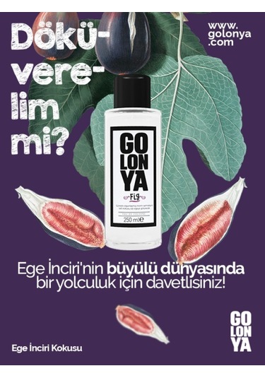 Golonya Ege İnciri Kokulu Cam Şişe Kolonya 250 ML