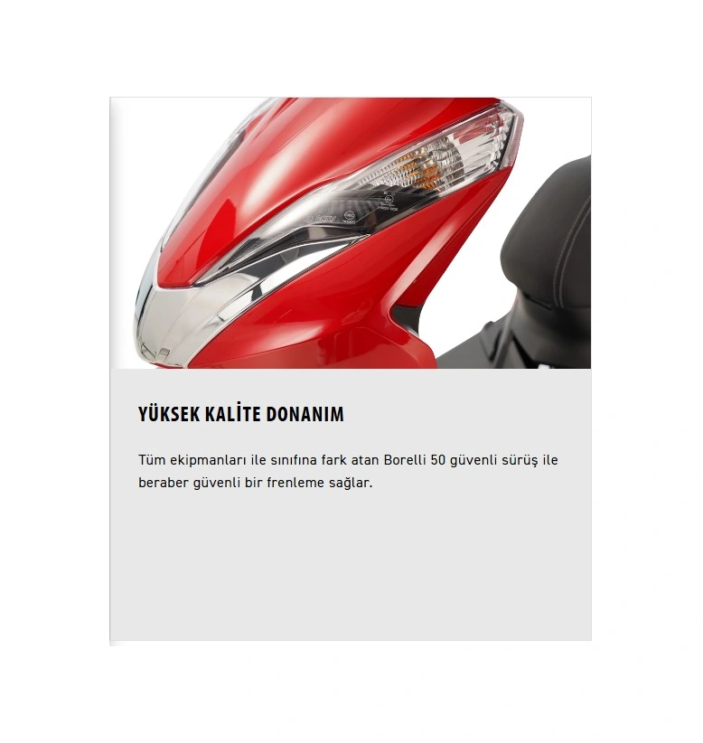 Kuba Borelli 50 Motosiklet Beyaz