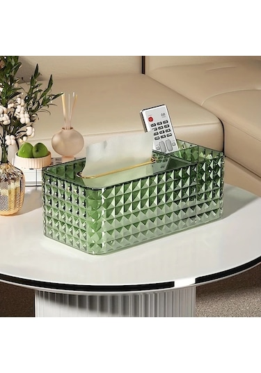 Technolo1 Basit Ve Pratik Altın Rengi Mendil Kutusu Kapak Çok Amaçlı Ev Ve Araba Düzenleyici Altın