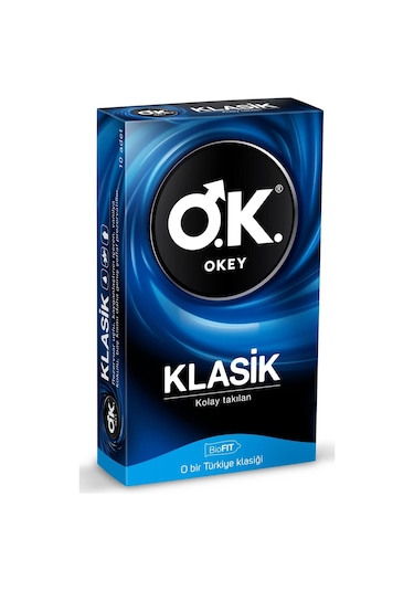 Okey Klasik Prezervatif 10'Lu