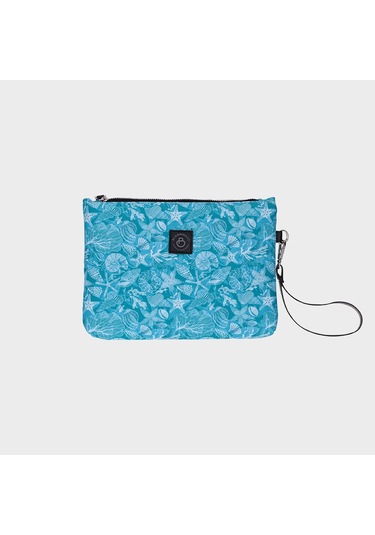Ocean Bloom Clutch / El Çantası Portföy Turkuaz