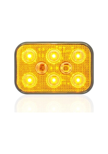 Sanel 24v Lamba 6-ledli Sarı 60 40 Mm Yapışkanlı