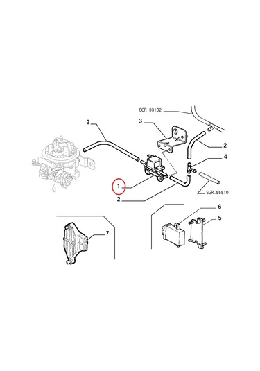BENZİN AKIŞ ELEKTROVALFİ (KLİMALI) TEMPRA TİPO 4402755