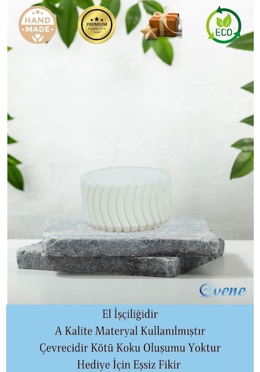 Mumluk Şamdan Tealight Mum Uyumlu Tekerlek Model - Beyaz